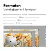 Klaprozen - Oranje - Mozaïek - Bladeren Muismat XXL klein -sfeer5