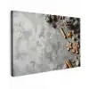 Winter - Kerst - Beton - Dennenappels canvas 2cm klein -z3d