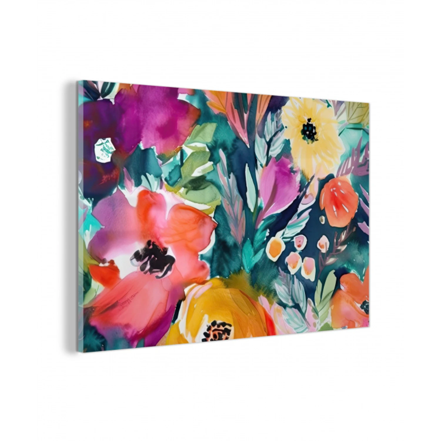 Bloemen - Olieverf - Kunst - Natuur plexiglas 5mm klein -z3d