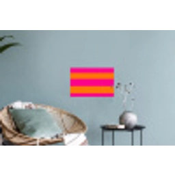 Strepen - Horizontaal - Roze Muursticker klein 286 -plant