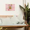 Bij - Geel - Bloemen - Kleurrijk tuinposter los doek klein -sfeer7