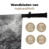Bos - Hert - Zwart - Wit Wandkleed katoen klein -sfeer2