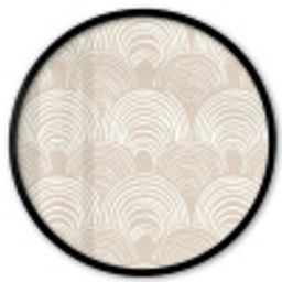 Golven - Structuur - Beige Fotolijst rond zonder passe partout klein 856 -3d