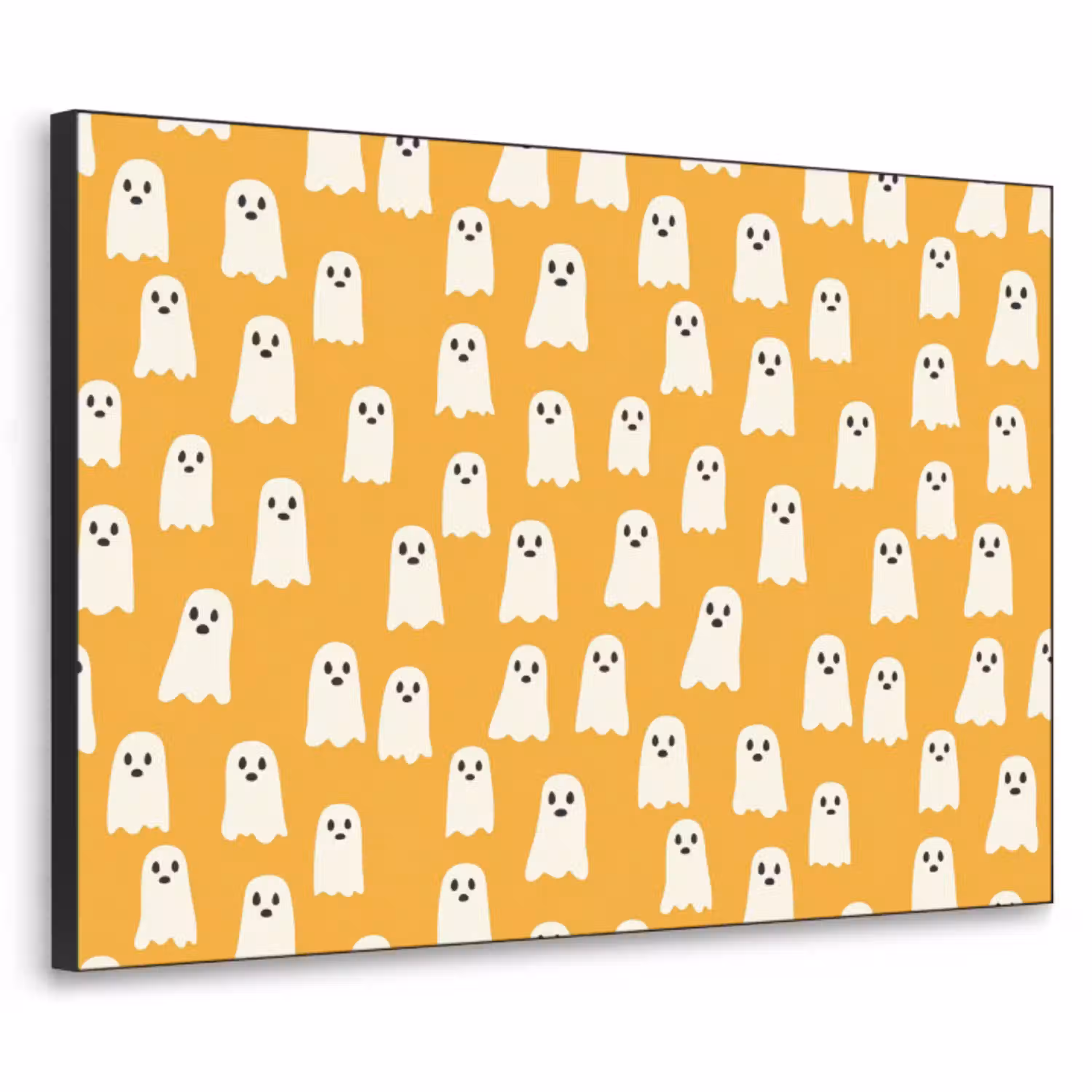 Halloween - Spookjes - Oker Textielframe zwart klein 947 -3d