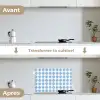 Zee - Sfeer - Blauw - Wit keuken achterwand spatscherm klein 900 -voor_na_FR