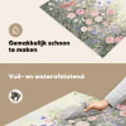 Bloemen - Tuin - Natuur - Kleurrijk Inductie beschemer met haakjes klein -ky-schoon-nl