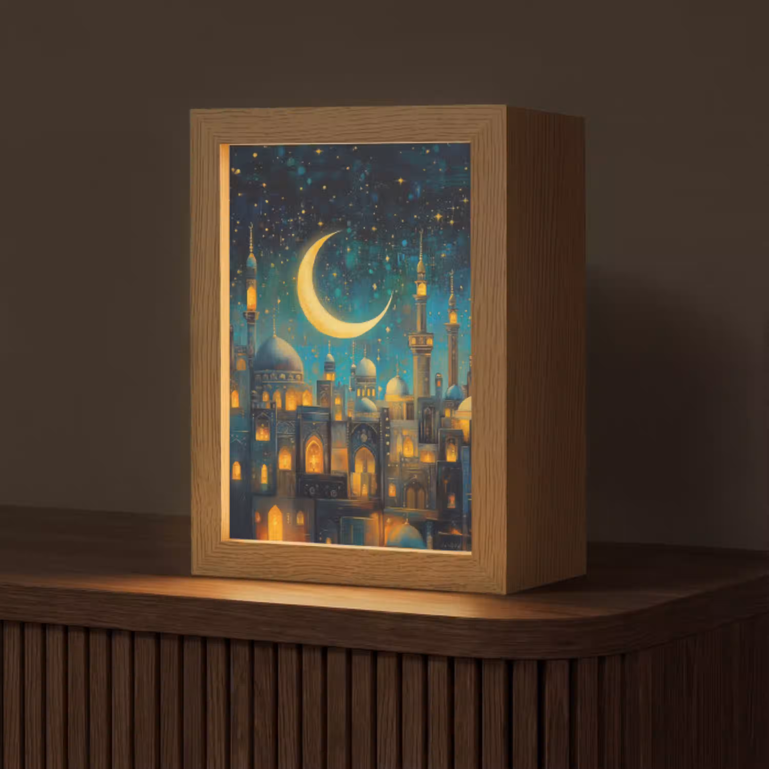 Islamitisch - Moskee - Ramadan - Islam Light Box met kabel (Tafellamp) klein -z3d_website