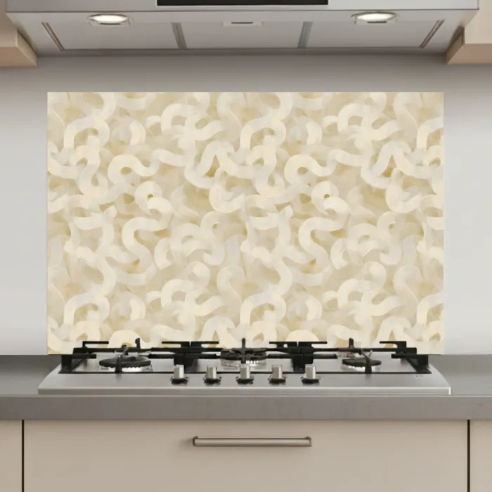 Abstract - Lijnen - Beige keuken achterwand spatscherm klein 900 -3d_website
