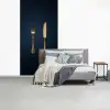 Bestek - Donkerblauw - Goud fotobehang vinyl groot -slaapkamer