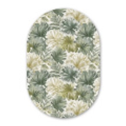 Bladeren - Botanisch - Groen Wandcirkel Ovaal Aluminium middel 839 -3d