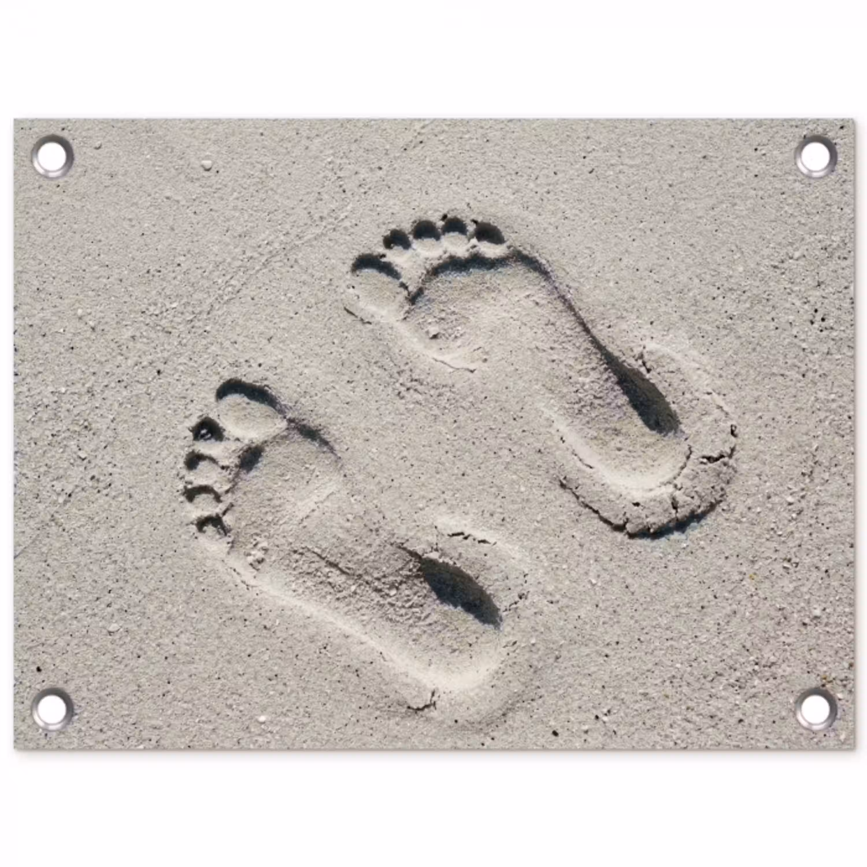 Voeten - Zand - Zee tuinposter los doek klein -3d