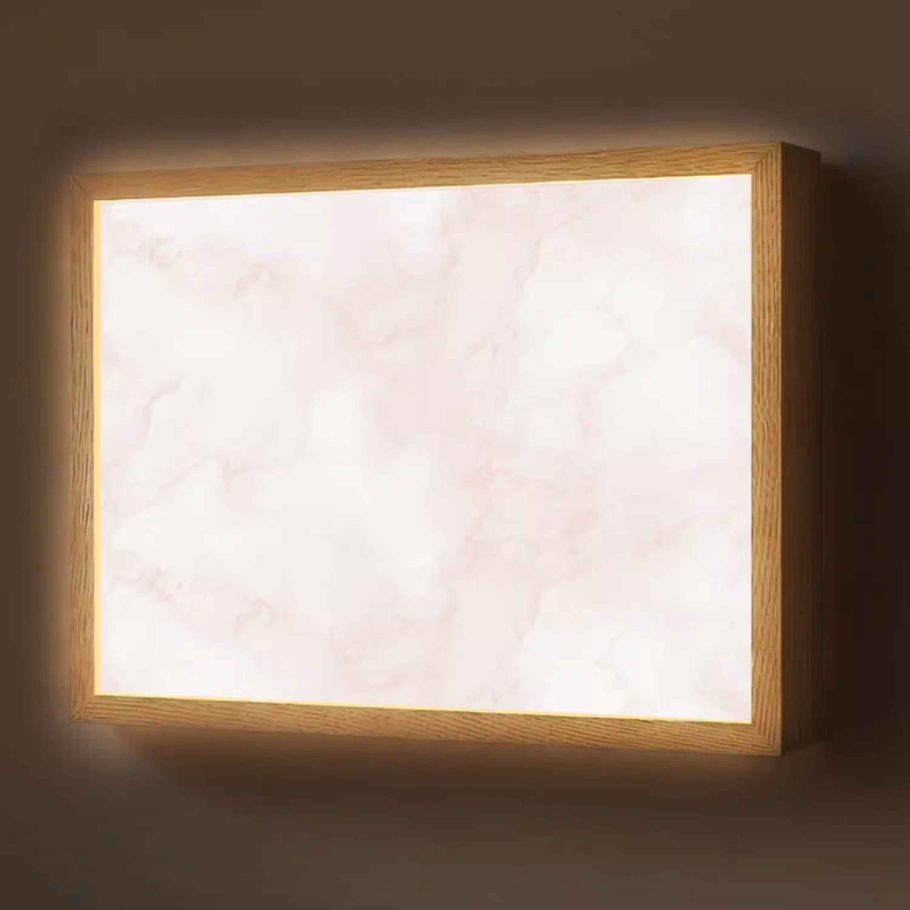 Wolkenstructuur - Roze - Marmer Light Box met batterij (Wandlamp) middel 907 -z3d_website