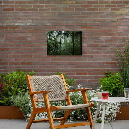Regenwoud - Tropisch - Jungle - Bomen - Planten Tuinposter op houten frame 2 cm dik klein -sfeer3