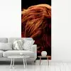 Schotse hooglander - Koe - Hoorns - Portret - Dieren fotobehang vinyl groot -woonkamer