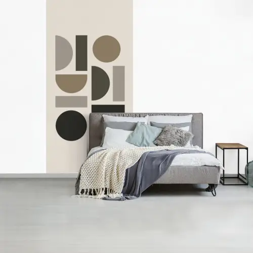 Natuurlijke tinten - Grafisch - Verticale compositie fotobehang vinyl groot -slaapkamer