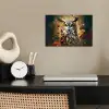Uil - Vogel - Bloemen - Planten - Botanisch poster papier klein -sfeer1