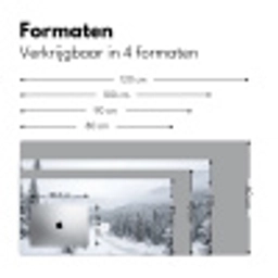 Rivier - Bevroren - Landschap - Winter Muismat XXL klein -sfeer5