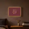Love your damn self - Kleurrijk - Bordeaux Light Box met batterij (Wandlamp) middel -sfeer4