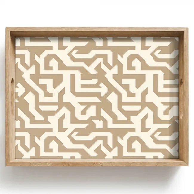 Tray - Modern - Abstract - Beige