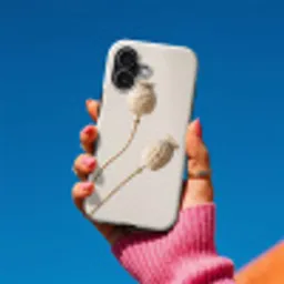 Papaverbollen - Droogbloemen - Minimalistisch - Beige - Rustig Toughcase MagSafe Apple iPhone 17 klein -Sfeer1V