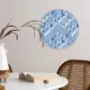 Vloeiend - Olie - Verf - Texturen Wandcirkel plexiglas klein 852 -sfeer4
