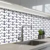 Oceaan - Anker - Blauw - Wit keuken achterwand 2 middel 871 -3d_schuin
