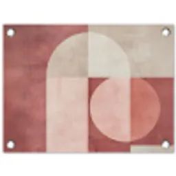 Figuren - Abstract - Roze tuinposter los doek klein -3d