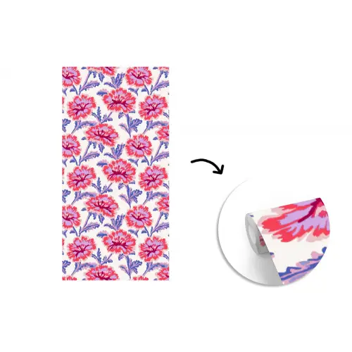 Bloemen - Patroon - Meerkleurig fotobehang vinyl groot 64 -3d