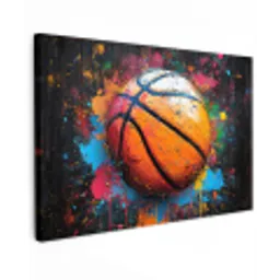 Graffiti - Basketbal - Verf - Sport canvas 2cm klein -z3d