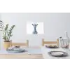Giraffe - Delfts blauw - Dieren - Minimalistisch Muursticker klein -eettafel