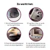 Abstract - Goud - Vormen Inductie beschermer vinyl 3mm klein -zzzzzzz-cc-werking