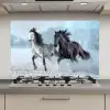 Paarden - Winter - Dieren - Natuur - Sneeuw keuken achterwand spatscherm klein -3d_website