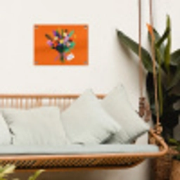 Kaartje - Boeket - Bloemen tuinposter los doek klein -sfeer7