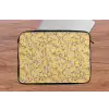 Bloemen - Motief - Geel laptophoes neopreen klein 279 -tafel
