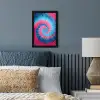 Spiraal - Roze - Draaiend fotolijst zwart zonder passe partout klein -sfeer3