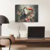 Toekan - Vogels - Bloemen - Planten - Tropisch PET vilt klein -sfeer5