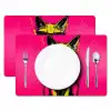Kat - Art - Zonnebril - Roze Placemat vinyl groot -zzsfeer2_Kitchenyeah-website