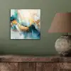 Abstract - Kunst - Gold - Blauw aluminium wit klein -sfeer2