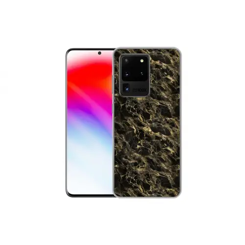 Kristal - Goud - Zwart - Marmer Telefoonhoesje Samsung Galaxy S20 Ultra klein 358 -dubbelS20Ultra