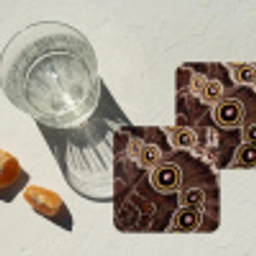 Vlinder - Vleugel - Abstract onderzetter kurk middel -sfeer4