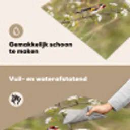 Putter - Bloesem - Lente - Natuur - Kleurrijk Inductie beschemer met haakjes klein -ky-schoon-nl