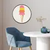 Schepijs - Hoorntje - Illustratie - Minimalistisch Fotolijst rond zonder passe partout klein -sfeer2