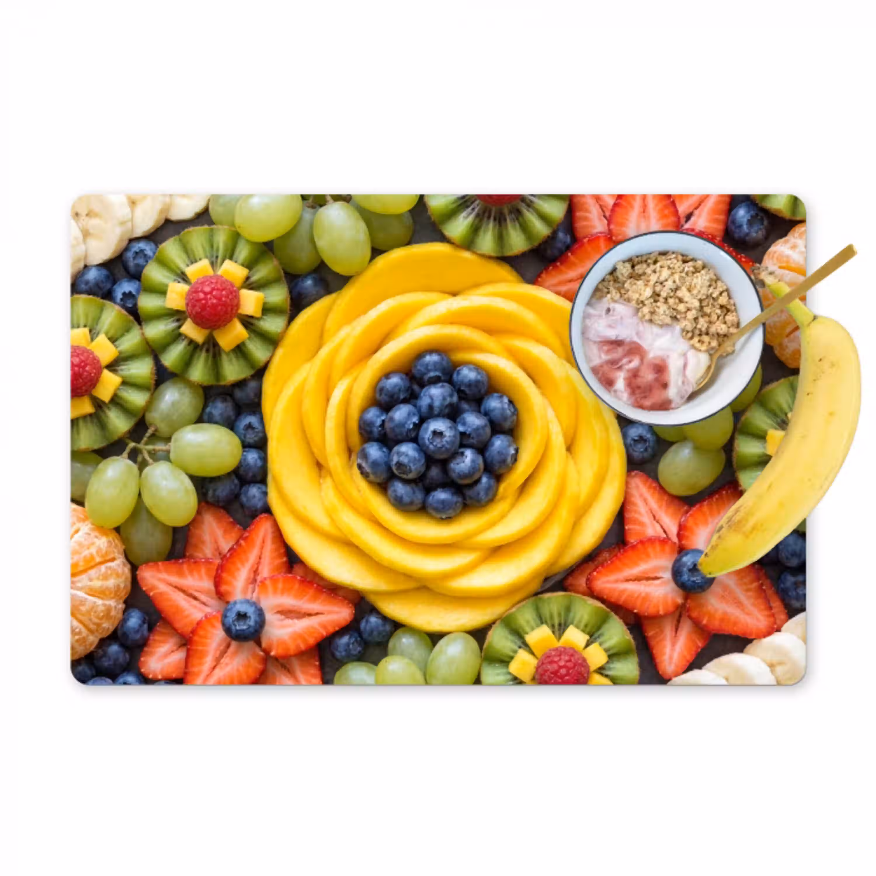 Fruit - Arrangement - Gezond - Kleurrijk - Eten Placemat vinyl groot -zzzproduct_Kitchenyeah-website