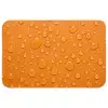 Water - Druppels - Oranje Badmat klein -3d