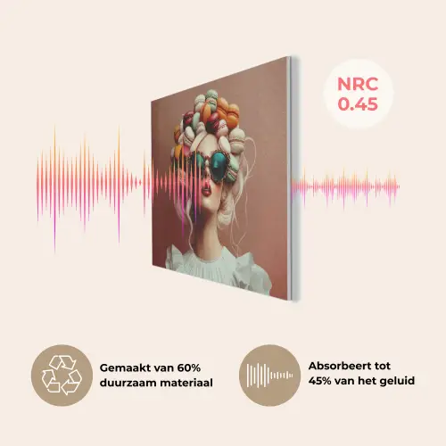 Vrouw - Macarons - Bril PET vilt klein -USP_NL