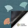 Zee - Dieren - Donkerblauw - Schelpen Deurmat klein 898 -antislip_NL