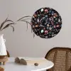 Donker - Kiezels - Glans Wandcirkel behangsticker klein 186 -sfeer3