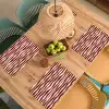 Golven - Rood - Patroon - Crème Placemat vinyl groot 368 -zzsfeer5_Kitchenyeah-website