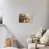 Kerst - Kerstballen - Beige - Goud Tuinposter op houten frame 2 cm dik klein -sfeer1