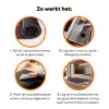 Paars - Geometrisch - Patroon - Donker Inductie beschermer vinyl 3mm klein 276 -zzzzzzz-td-werking
